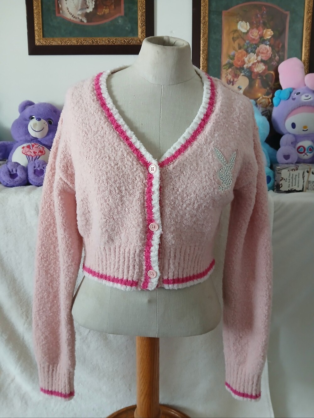Pink Playboy Cardigan